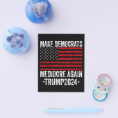 MAAK DEMOCRATEN WEER GEMIDDELD TRUMP 2024 FLYER (Enkel)