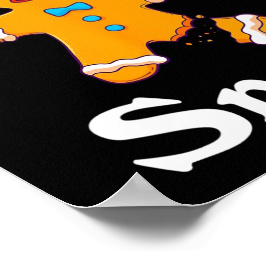 Maak deze gemene roer geen cadeautje met kerstmis poster (Hoek)