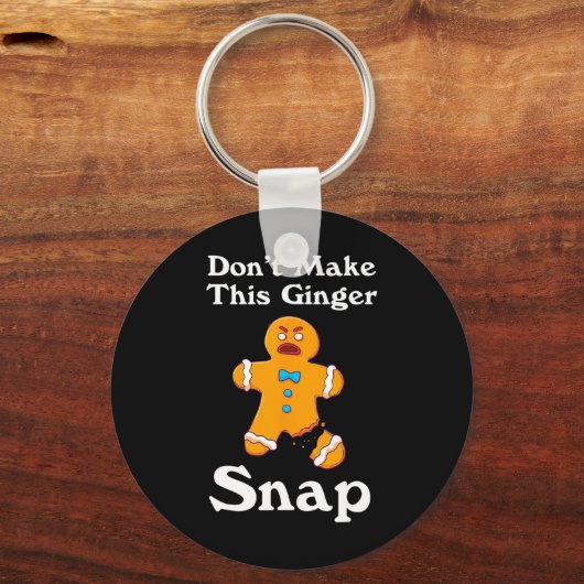 Maak deze gemene roer geen cadeautje met kerstmis sleutelhanger (Voorkant)