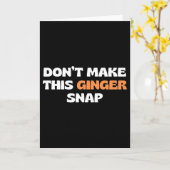 Maak deze Ginger Snap 2 niet  Kaart (Gele Bloem)