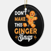 Maak deze Ginger Snap Redhead Christmas Ging niet Keramisch Ornament (Links)