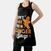 Maak deze Ginger Snap Redhead Christmas Ging niet Schort (Insitu)