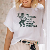 Maak dingen ongemakkelijk Fun Dog Dancing geïllust T-shirt