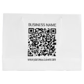 Maak direct een bedrijfs-QR-code met bewerkbare te Groot Cadeauzakje (Achterkant)