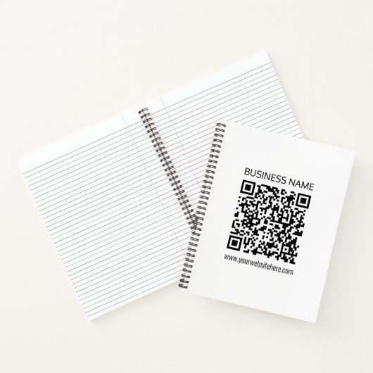 Maak direct een bedrijfs-QR-code met bewerkbare te Notitieboek (Binnen)