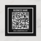 Maak direct een moderne QR-code Informatiekaartje (Voorkant)