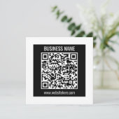 Maak direct een moderne QR-code Kaart (Staand voorkant)