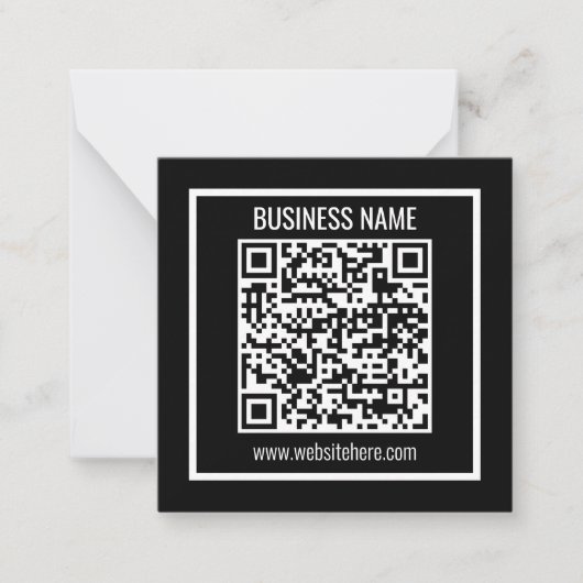 Maak direct een moderne QR-code Notitiekaartje (Voorkant)