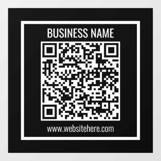 Maak direct een moderne QR-code Raamsticker (Vel)