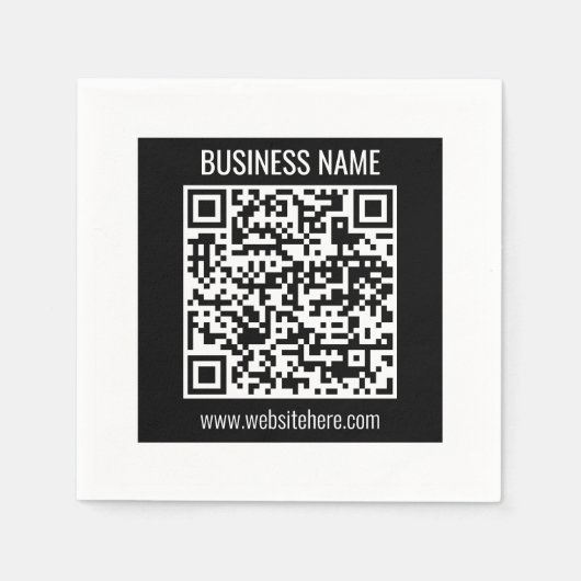 Maak direct een moderne QR-code Servet (Voorkant)