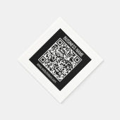 Maak direct een moderne QR-code Servet (Hoek)