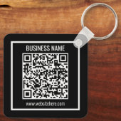 Maak direct een moderne QR-code Sleutelhanger (Achterkant)