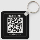 Maak direct een moderne QR-code Sleutelhanger (Achterkant)