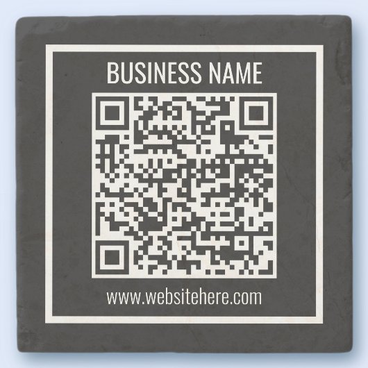 Maak direct een moderne QR-code Stenen Onderzetter
