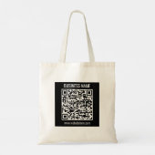 Maak direct een moderne QR-code Tote Bag (Achterkant)