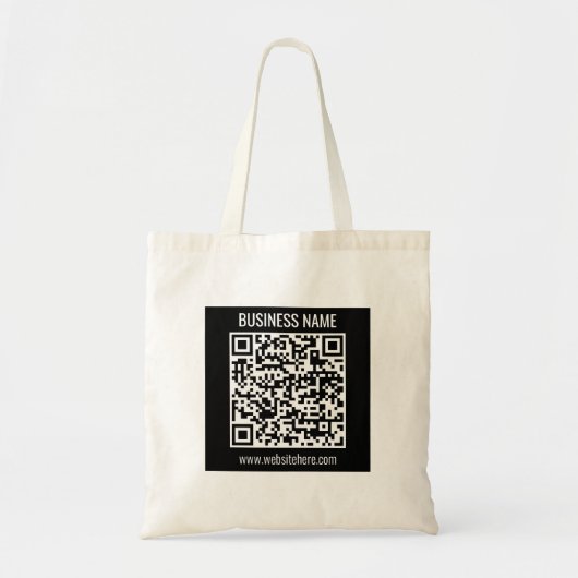 Maak direct een moderne QR-code Tote Bag (Voorkant)