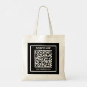 Maak direct een moderne QR-code Tote Bag (Achterkant)