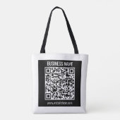 Maak direct een moderne QR-code Tote Bag (Achterkant)