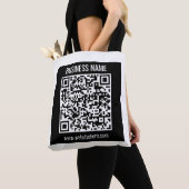 Maak direct een moderne QR-code Tote Bag (Dichtbij)