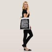 Maak direct een moderne QR-code Tote Bag (Op model)