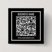 Maak direct een moderne QR-code Vierkante Button 5,1 Cm (Voorkant)