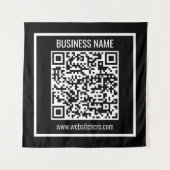 Maak direct een moderne QR-code Wandkleed (Voorkant)