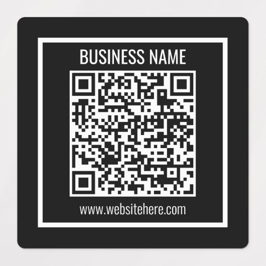 Maak direct een moderne waterdichte QR-code Labels (Design 1)