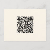 Maak direct een QR-code | Bewerkbare off-wit Briefkaart (Voorkant)
