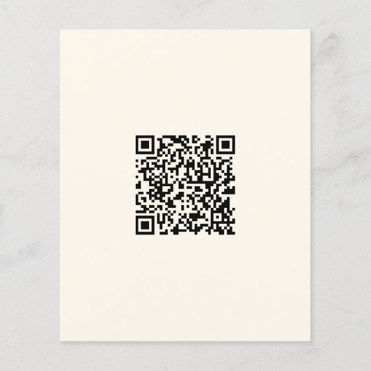 Maak direct een QR-code | Bewerkbare off-wit Flyer (Voorkant)