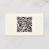 Maak direct een QR-code | Bewerkbare off-wit Informatiekaartje (Voorkant)