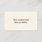 Maak direct een QR-code | Bewerkbare off-wit Informatiekaartje (Achterkant)