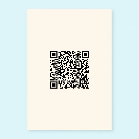 Maak direct een QR-code | Bewerkbare off-wit Kaart