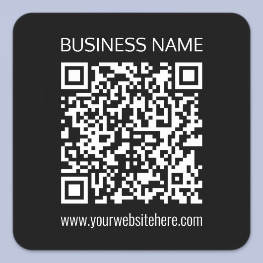 Maak direct een QR-code met de URL van de website Vierkante Sticker