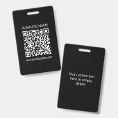 Maak direct een QR-code met de URL van uw website Badge (Voor- en achterkant)