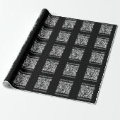 Maak direct een QR-code met de URL van uw website Cadeaupapier (Uitgerold)