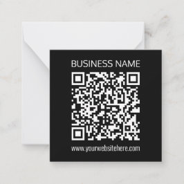 Maak direct een QR-code met de URL van uw website Notitiekaartje