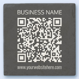 Maak direct een QR-code met de URL van uw website Stenen Onderzetter