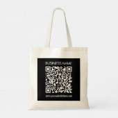 Maak direct een QR-code met de URL van uw website Tote Bag (Achterkant)