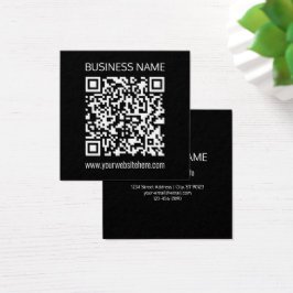 Maak direct een QR-code met de URL van uw website Vierkante Visitekaartjes