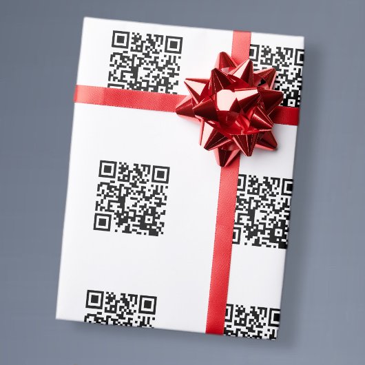 Maak direct een QR Code met het Verbonden Patroon Cadeaupapier