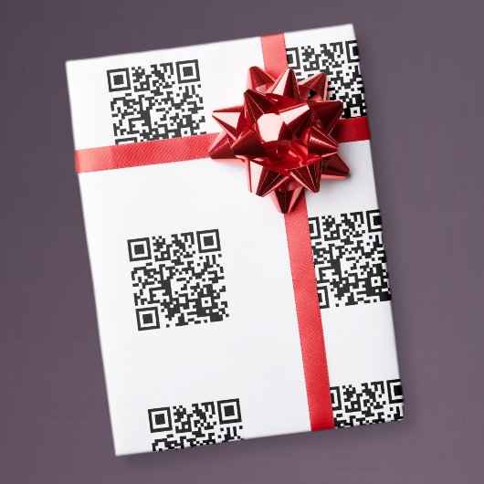 Maak direct een QR Code met het Verbonden Patroon Cadeaupapier