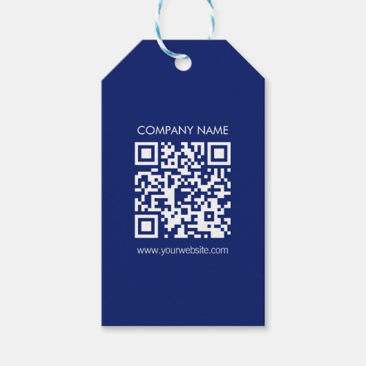 Maak direct een QR code | Modern eenvoudig ontwerp Cadeaulabel (Voorkant)