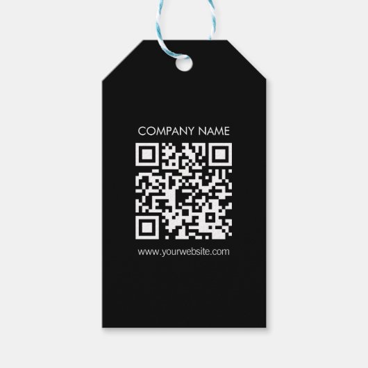 Maak direct een QR code | Modern eenvoudig ontwerp Cadeaulabel (Voorkant)