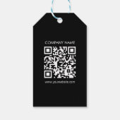 Maak direct een QR code | Modern eenvoudig ontwerp Cadeaulabel (Achterkant)