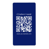 Maak direct een QR code | Modern eenvoudig ontwerp Etiket (Voorkant)