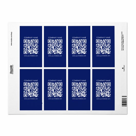 Maak direct een QR code | Modern eenvoudig ontwerp Etiket (Full Sheet)