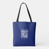 Maak direct een QR code | Modern eenvoudig ontwerp Tote Bag (Achterkant)