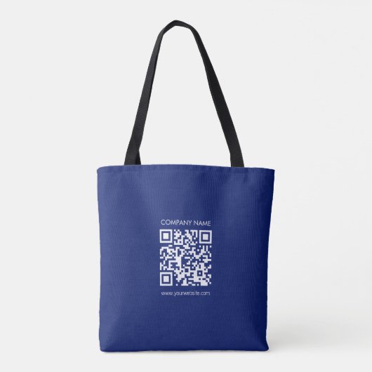 Maak direct een QR code | Modern eenvoudig ontwerp Tote Bag (Achterkant)