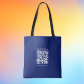 Maak direct een QR code | Modern eenvoudig ontwerp Tote Bag
