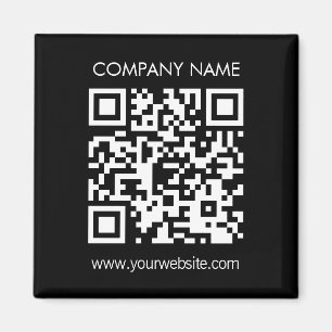 Maak direct een QR-code Moderne, eenvoudige opmaak Magneet
